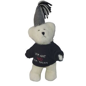 Boyds Collection Razz Bearies I'm Not 40 I'm 39.99 40th‎ Birthday Bear 2004 10”